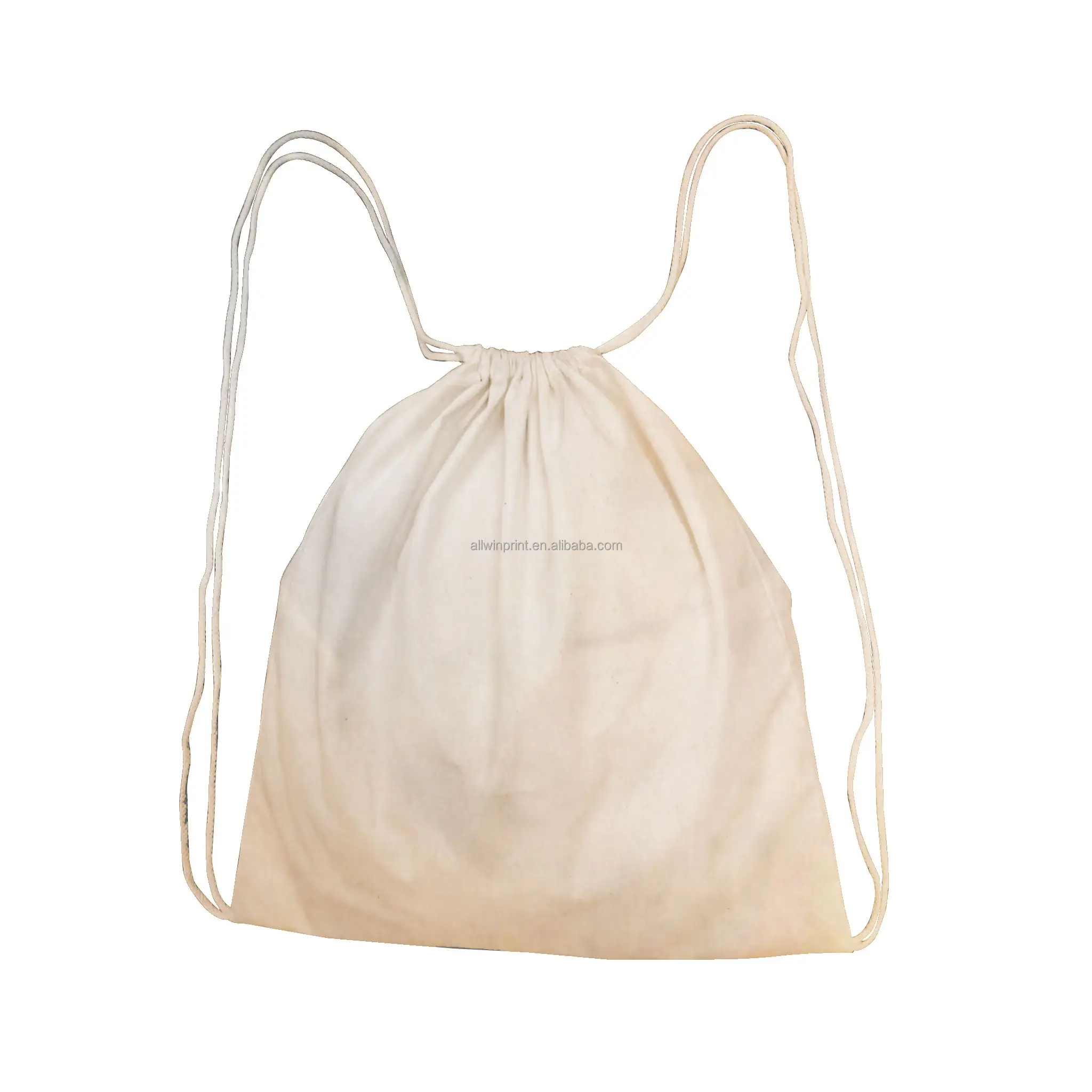 Fabricantes Atacado Blank Drawstring Cotton Bag Storage Bag para impressão personalizada