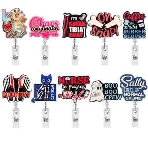 คลิปหนีบบัตรแบบพับเก็บได้ทำจากโลหะอะคริลิคแบบพับได้มีห่วงดึงง่ายของขวัญทางธุรกิจ - Product Image 6