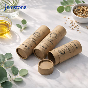 จีนจัดหาบรรจุภัณฑ์ทรงกระบอกทำจากกระดาษคราฟท์รักษ์โลกสำหรับผลิตภัณฑ์ดูแลสุขภาพและโภชนาการ บรรจุภัณฑ์หลอดกระดาษพิมพ์ลายสำหรับชาและกาแฟ - Product Image 1