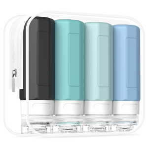 ขวดแชมพูซิลิโคนแบบพกพาขนาด 90 มล. รุ่นใหม่ 4 ชิ้น เป็นมิตรกับสิ่งแวดล้อม - Product Image 1