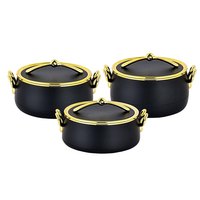 Neues 3-teiliges Set 1/2/3,5L Hot Pot Buffet ABS + Edelstahl Speisenwärme-Aufbewahrungsset für Sandtopf-Aufbewahrung