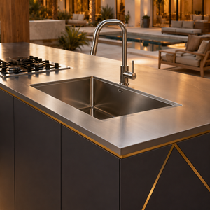 <span class=keywords><strong>Cuisine</strong></span> barbecue extérieure  et station de grill pour villas Four électrique encastré sur mesure et gril en acier inoxydable - Product Image 3