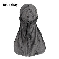 Casquette de mode pour homme, style pirate à longue queue effet plume déchirée, Durag, 100% coton respirant, utilisable quatre saisons, pour tour de tête 48-50cm