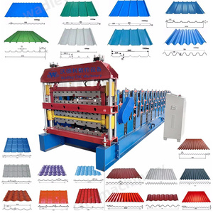Corrugated Roof Sheet Making Machine Roofing <b>Iron</b> Sheet Metal Manufacturing Triple Layers Rolling Forming Machines - Product Image 1