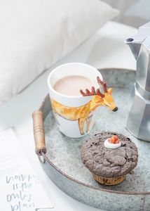 Tazza da caffè in ceramica dipinta a mano in porcellana con faccia di animale 3d personalizzata Kawaii - Product Image 2