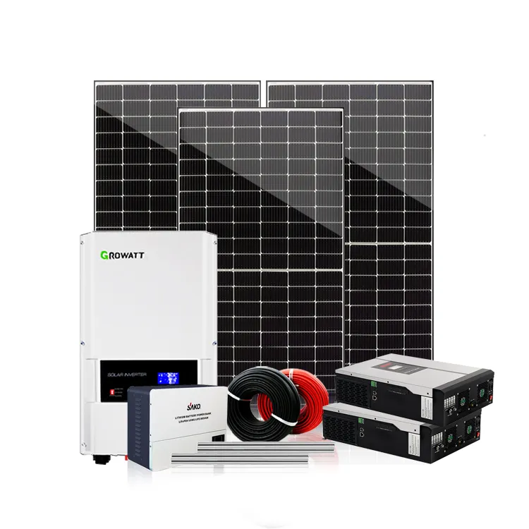Solarasia 3KW 5KW 10KW On Grid Off Grid Solar Power System Generator Easy Installation Storage Energy
