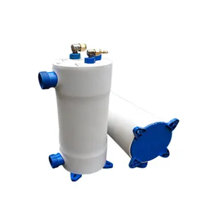 Scambiatore di calore in titanio puro riscaldatore per piscina evaporatore bobina e involucro e tubo scambiatori di calore