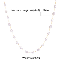 Perles de perles d'eau douce naturelles de haute qualité collier de chaîne à pince de luxe bijoux personnalisés collier de perles d'eau douce