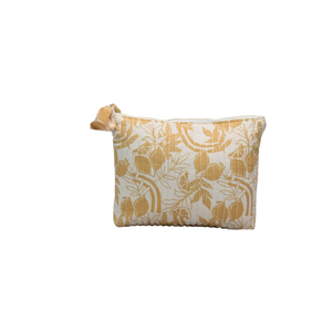 Cotton Quilted Zip Pouch Casual Tote Customized Logo Pattern Soft Eco-Friendly Low MOQ OEM ODM Accepted Cosmetic Travel Carry - Product Image 1