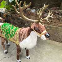 Noël électrique Milu cerf ville rue animé ornement hiver extérieur jardin Animatronics maison atmosphère décoration