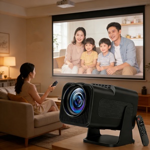 एंड्रॉइड स्मार्ट मिनी प्रोजेक्टर हाइ320 पोर्टेबल 260 एनीसी लुमेन फोन पीसी वायरलेस कास्टिंग बेडरूम के लिए - Product Image 1