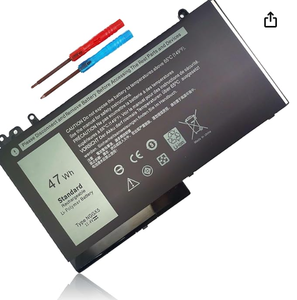 NGNGX5 11.4V 47Wh Batterie numérique 3 cellules pour ordinateur portable compatible avec <span class=keywords><strong>Dell</strong></span> Latitude E5270 E5570 <span class=keywords><strong>Precision</strong></span> <span class=keywords><strong>M3510</strong></span> Series Notebook - Product Image 3