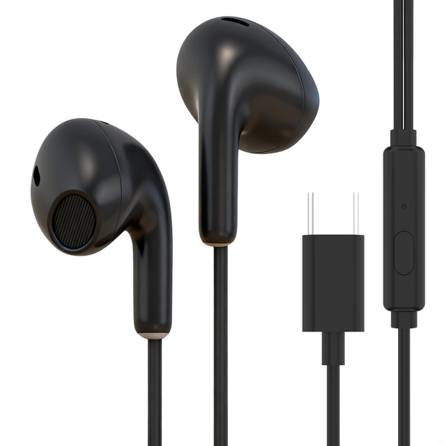 Wired Music Headset Type C Plug Digital Fully Compatible Version Simple Style In-Ear IPX-4 Waterproof LHDC Codecs 1.2m Cord
