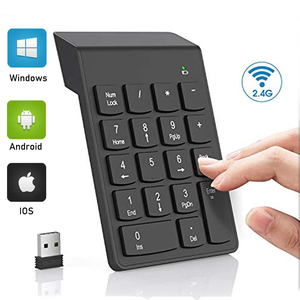 Keyboard numerik nirkabel Mini 2.4GHz Numpad Digital 18 tombol Pave numpad untuk tablet Notebook <span class=keywords><strong>Laptop</strong></span> Akuntan - Product Image 2