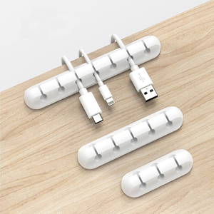 Organizzatore Cavi Multiuso, Clip per Gestione Cavi Autoadesive, Supporto per Cavi USB, Avvolgicavo per Scrivania e Comodino - Product Image 3