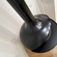 Cheminée électrique suspendue, flamme simulée LED moderne pour la décoration du salon de la villa, personnalisation OEM disponible