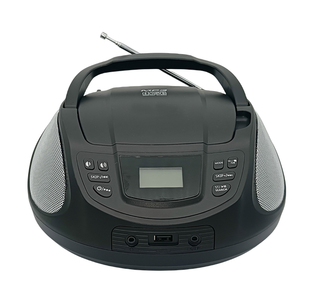 Portable CD Player with MP3/USB Playback LCD Display Speaker Easy Access Stereo FM Radio Top Loading Design