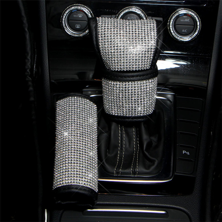 Набор аксессуаров для украшения интерьера автомобиля, набор кристальных блестящих накладок на ремень безопасности
