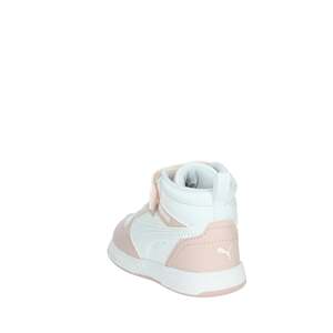 Puma Girls' High Top Sneakers White Pink 21 <b>Soft</b> Casual <b>Shoes</b> - Product Image 2
