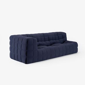 Canapé 3 places haut de gamme avec accoudoirs, canapé luxueux et rembourré pour hôtel, bureau - Product Image 2