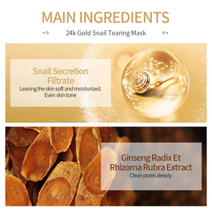Produits de beauté LAIKOU, masque pour le nez anti-points noirs à l'or 24 carats, masque exfoliant, nettoyage en profondeur, resserre les pores, masque hydratant pour le visage - Product Image 5