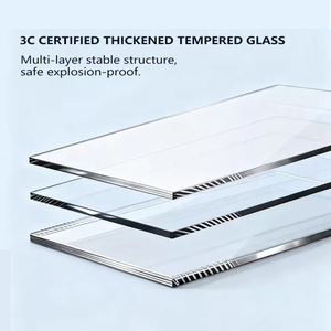 <span class=keywords><strong>Porte</strong></span> <span class=keywords><strong>de</strong></span> <span class=keywords><strong>douche</strong></span> <span class=keywords><strong>en</strong></span> <span class=keywords><strong>verre</strong></span> trempé monobloc avec bande d'étanchéité anti-fuite pour la séparation des zones humides et sèches dans la salle <span class=keywords><strong>de</strong></span> bain - Product Image 5