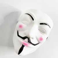 Masque Vendetta V en gros pour Halloween, non lumineux, écologique, pour fêtes costumées, cadeaux en vrac pour carnaval, festival et boîte de nuit