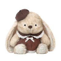 Coussin en peluche lapin mignon couleur noyer, poupée en coton PP doux, compagnon de sommeil, jouet à câliner, cadeau d'anniversaire pour filles, 31cm 50cm