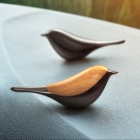 Diffuseur d'aromathérapie pour voiture, oiseau porte-bonheur, en métal, parfum solide longue durée, décoration intérieure automobile, pendentif purificateur d'air