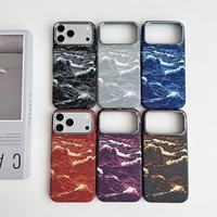 Nouvelle coque de téléphone magnétique anti-chute tendance 2026 avec motif montagne enneigée et texture fibre pour iPhone 18 17 16 15 Pro Max 17E