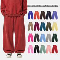Pantalon de jogging doublé polaire délavé motif flocon de neige vintage de haute qualité, coupe décontractée avec revers élastiques, style streetwear rétro pour homme
