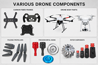 Accessoires de drone usinés sur mesure par CNC, pièces d'insertion de formes spéciales, OEM ODM, faible MOQ, solution de conception gratuite