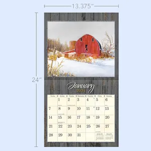 Stampa colorata del servizio di stampa del libro del calendario del nuovo anno immagini di copertina di design personalizzato