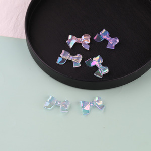 Accessoires pour coque de téléphone en résine transparente Aurora 3D Bow 24x33mm, Décoration artisanale DIY, Printemps 2024, Origine Yiwu - Product Image 2