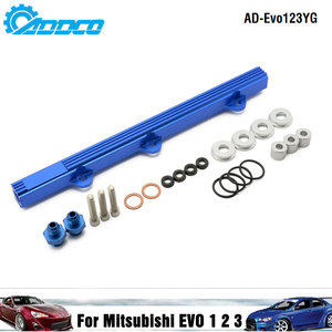 三菱 EVO 1 2 <span class=keywords><strong>3</strong></span>用 ADDCO EPMAN フィードインジェクター ハイフロー フューエルレールキット ブルーアルミニウムビレット AD-Evo123YG - Product Image 2