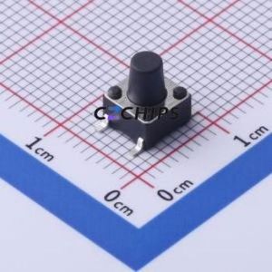 TS-1002S-AR07526 Tactile Switch SMD-4P,6x6mm Switch Single Pole Single Throw Round Button 2.6N Vertical Mount - Product Image 1
