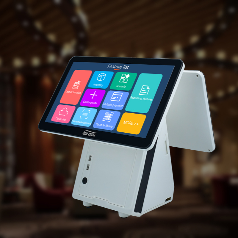 De diseño de moda de la pantalla táctil, Android y Windows Terminal Pos con impresora