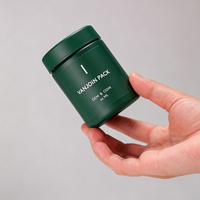 Bouteilles personnalisées de luxe en verre dépoli pour gélules et vitamines, flacons vides mats pour compléments de santé avec boîte