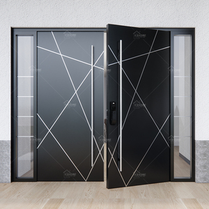 UK Standard ultima progettazione resistenziale Villa casa più grande attivo foglia <span class=keywords><strong>doppia</strong></span> foglia porta d'ingresso in alluminio <span class=keywords><strong>doppia</strong></span> porta d'ingresso - Product Image 2