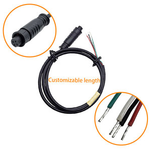 M10 4针公对母延长线 28AWG PVC 防水 IP67 工业传感器连接线 - Product Image 2