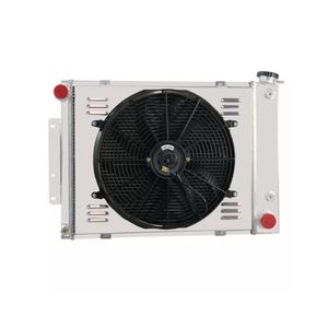 Radiateur en aluminium pour moteur de course pour <span class=keywords><strong>Chevrolet</strong></span> <span class=keywords><strong>Corvette</strong></span> V8 5.7L C3 C6 de 1969 à 2013 avec ou sans carénage de ventilateur - Product Image 6