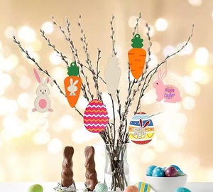 DAMAI Unfinished Wood <b>Easter</b> <b>Ornaments</b> Blank Wooden Carrot Egg Rabbit Hanging <b>Ornaments</b> Wood DIY Crafts for <b>Easter</b> DIY Projects - Product Image 1