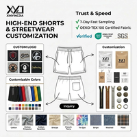 Shorts de sport décontractés pour hommes, motif numérique DTG, taille élastique avec cordon de serrage, style tricoté, collection été