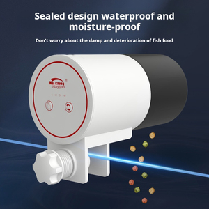 现代自动塑料水族箱喂鱼器 5W 环保型室内喂鱼盒 1.5L 圆形 - Product Image 4
