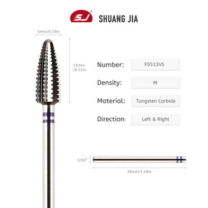 SHUANGJIA, brocas eléctricas profesionales para uñas, broca de llama duradera para eliminación de polvo acrílico, herramientas de manicura para salón - Product Image 5