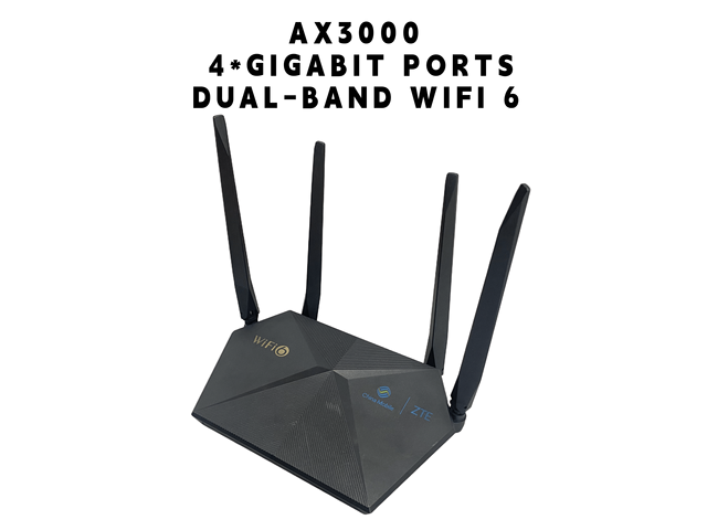 ZXHN E2603 AX3000 WiFi 6 Router Gigabit 4 Port 4 Antenna Dual Band Wireless Router with WPA3 Security for Home Office