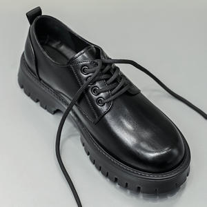 Zapatos Elevadores para Hombre 2026, Zapatillas Casuales de Cuero con Aumento de Altura de 6 cm, Suela Gruesa, Impermeables, Negras, de Moda - Product Image 1