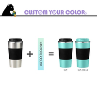 Vaso de Café Inteligente de 13 oz y 17 oz, Multicolor, Aislado al Vacío de Doble Pared, Personalizable con Impresión