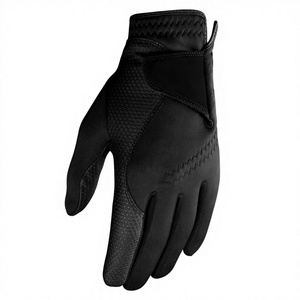 Gants de golf pour homme en cuir de chèvre blanc respirant de haute qualité, pour droitier, avec logo personnalisable et fermeture à enfiler, pour le sport - Product Image 5