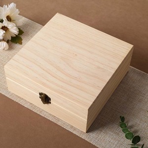 Home Decorative <strong>Wood</strong> Stash <strong>Box</strong> with Hinged Lid <strong>Wood</strong> <strong>Storage</strong> <strong>Box</strong> with Engraved logo - Product Image 5